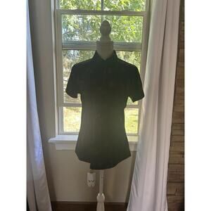 Under Armour Women’s Polo W/Stone Oak Logo-Black/Gray-Size Medium NWT